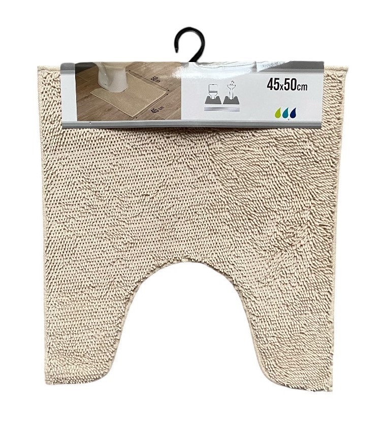 wc mat 45x50cm beige