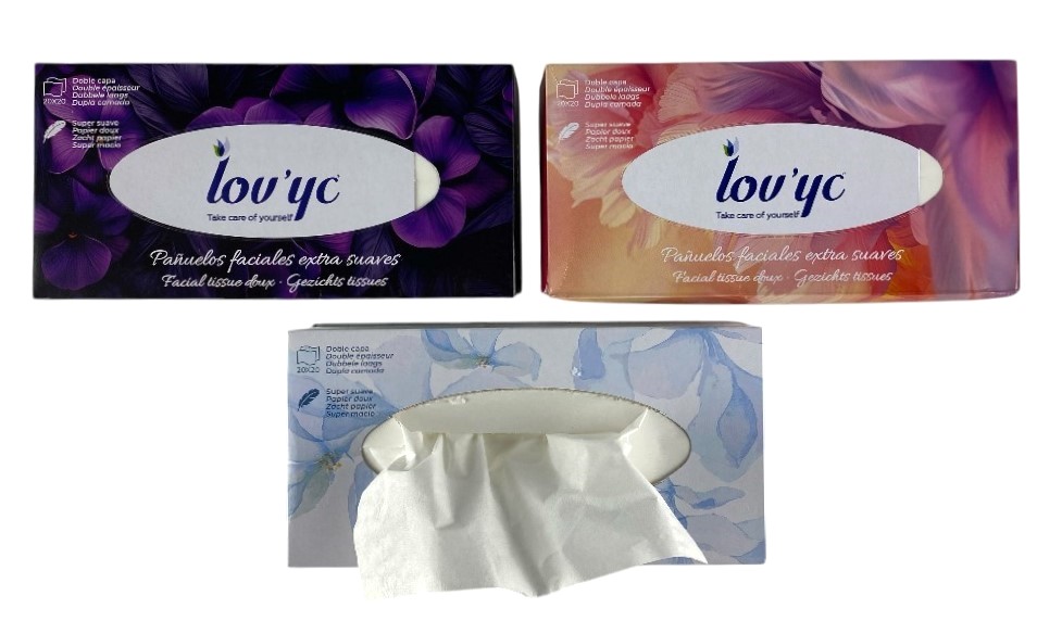 zakdoeken 100 tissue lovyc extra soft